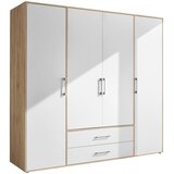 Modern Living Omara S Klasičnimi Vrati Lembo, Bela, Barva Hrasta | Shoptok.si