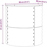  Povišena gredica Zelena 80 x 80 x 81 cm Čelik | shoptok.hr