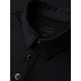 Ombre Stylish men's stretch fabric polo shirt - black | Shoptok.si