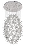  LED kristalna stropna svetiljka SAMOA LED/30W/230V, prečnik 40 cm, sjajni hrom + daljinski upravljač | Eponuda.com