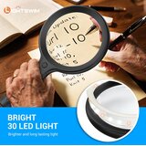 LIGHTSWIM povečevalno steklo z LED-lučjo 5x/10x in vratnim nosilcem | Shoptok.si