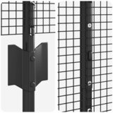  Zavarena žičana ograda s postom 50 x 1,2 m Siva Mreža | shoptok.hr