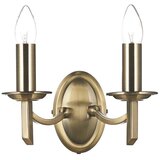  Där Lighting AMB0975 - Zidno svetlo AMBASSADOR 2xE14/40W/230V mesing Cene