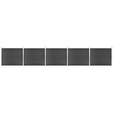 vidaXL Komplet ograjnih panelov WPC 872x146 cm siv | Shoptok.si