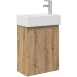 vidaXL Kopalniška omarica s tapo Artisan hrast 45,5 x 22,5 x 84 cm, (5000245125) | Shoptok.si