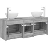  Set ormarića za kupaonicu 3 kom. Siva Sonoma 49,5 x 35 x 63 cm | shoptok.hr