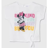 Zippy Otroška bombažna kratka majica x Disney bela barva