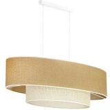  Duolla - Visilica na sajli DOUBLE OVAL YUTE 2xE27/15W/230V braon/krem | Eponuda.com