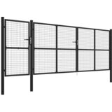  Vrtna vrata čelična 500 x 150 cm antracit | shoptok.hr