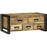  Kava Stol s ladicama Smeđa 90 x 50 x 38 cm Čvrsto drvo manga | shoptok.hr