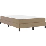 vidaXL Postelja z vzmetnico Kapučino 120 x 200 cm Umetna koža | Shoptok.si