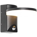 QAZQA Zunanja stenska svetilka črna z LED IP54 senzorjem gibanja - Esmee | Shoptok.si