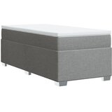  Box spring krevet s madracem svjetlosivi 90x190 cm od tkanine | shoptok.hr