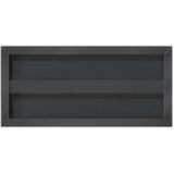  Zidne police 2 kom 50x23,5 cm crne nehrđajući čelik | Eponuda.com
