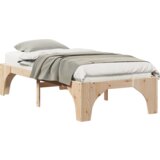 vidaXL Posteljni okvir Rjava 100 x 200 cm Trdna borovina | Shoptok.si