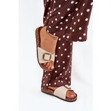 Boto Women's sandals on cork platform with buckle beige Vianara | ePonuda.com
