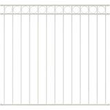 vidaXL Ograjni Panel Bel 1,7x1,5 m Jeklo | Shoptok.si