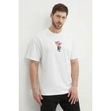 Puma Bombažna kratka majica moška, bež barva, 624748