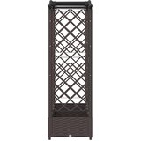  Povišeni krevet s mrežom i krovom Smeđa 207 x 40 x 126 cm PP | Eponuda.com