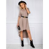 RUE PARIS Dress-RV-SK-R4889.09-dark beige | shoptok.hr
