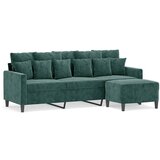 Maison Chic kavč - Sofa - Kanape s stolčkom za noge temno zelen 180 cm žamet, (21727582) Cene