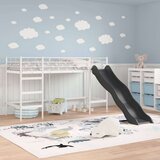  Krevet na kat za djecu s toboganom Bijela i antracit | shoptok.hr