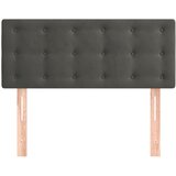  Uzglavlje tamnosivo 100x5x78/88 cm baršunasto | shoptok.hr