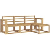  Set vanjskih sofa 4 pcs Bijela 193,5 x 122,5 x 73 cm | shoptok.hr