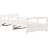  Dnevni krevet bez madraca bijeli 80 x 200 cm masivna borovina | shoptok.hr