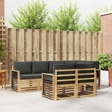 Set vanjskih sofa 7 pcs Bijela i antracit 247 x 128,5 x 73 cm | Shoptok.si