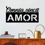 Wallity zidna dekoracija Omnia Vincit Amor 1, 60x30cm, Crna Cene