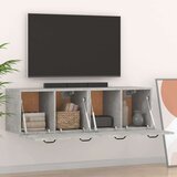  Stenska omarica 2 kosa betonsko siva 80x35x36,5 cm inž. les, (20716609) | Shoptok.si