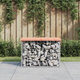 vidaXL Vrtna gabionska klop 63x44x42 cm trden les douglas Cene