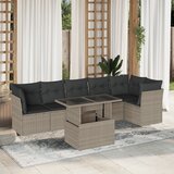  7-dijelni set vrtnih sofa svjetlosivi od poliratana | shoptok.hr