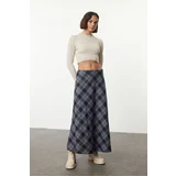Trendyol Multicolor Low Waist Plaid Pattern A-line Maxi Skirt