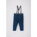 Defacto Baby Boy Jean Trousers Suspender 2 Piece Set