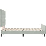  s opruga kutije Svjetlosiva 160 x 200 cm Baršun | shoptok.hr