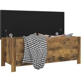  Kutija za pohranu s jastukom boja hrasta 105x40x45 cm drvena | shoptok.hr