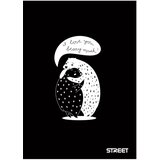 STREET Zvezek A4 Black&amp;White, mali karo, 54 listov, sortirano, 1 kos | Shoptok.si