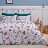 Catherine Lansfield Modra enojna posteljnina iz mikrovlaken 135x200 cm Gingerbread – | Shoptok.si