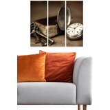 Wallity MDF1260520 multicolor decorative mdf painting (3 pieces) Cene