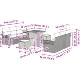 vidaXL 9-delna vrtna sedežna garnitura s blazinami Črna poli ratan akacija, 2-sedežna vrtna sedežna garnitura s blazinami Črna poli ratan, 3-delni vrtni jedilni set s blazinami Črna poli ratan akacija | Shoptok.si