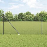 vidaXL Varjena žična ograja z 13 špicami Siva 1,2x25 m Jeklo Cene