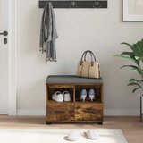  Klupa za hodnik s jastukom Dimljeni Hrast 60 x 38 x 46 cm | shoptok.hr