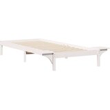 vidaXL Krevetna konstrukcija s bočnim stolovima Bijelo 100 x 220 cm | shoptok.hr