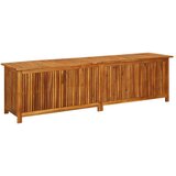 vidaXL Vrtna škatla za shranjevanje 200x50x58 cm trden akacijev les Cene