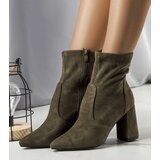 Gemre Green block heel boots Kensley | ePonuda.com