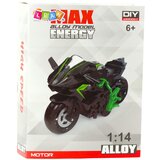  Motocikl za sastavljanje od vijaka, metal 1:14, zeleno-crni | shoptok.hr