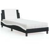  Krevet s madracem crno-bijeli 90 x 200 cm od umjetne kože | shoptok.hr