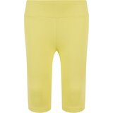 Urban Classics Kids High-waisted shorts for girls - yellow cene